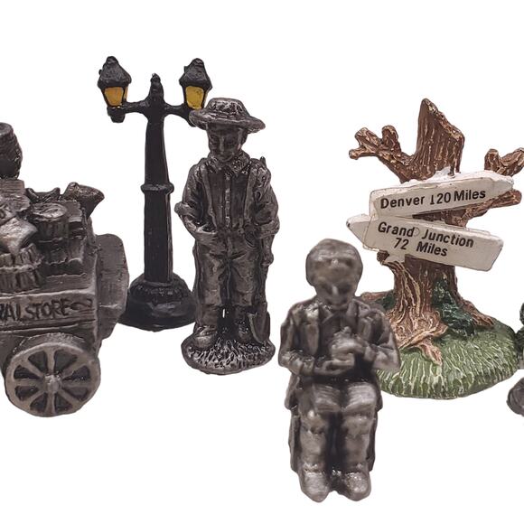 Liberty Falls Americana Pewter Collection Figures 1995 Grand Junction 15 Pieces - Picture 9 of 15